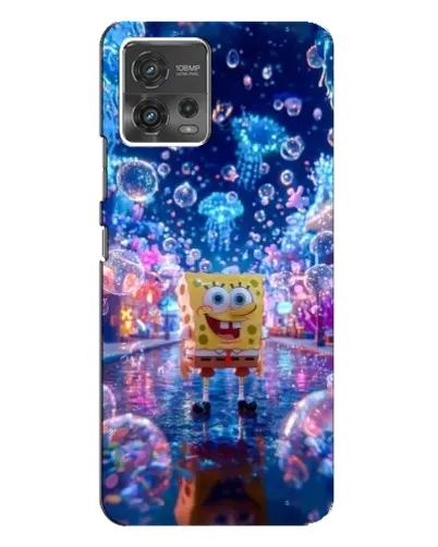 Чехол для Motorola MOTO G72 с картинкой «Неоновый океан»