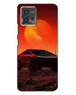 Чохол для Motorola MOTO G72 з картинкою «Cybertruck на Марсі»