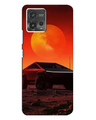 Чохол для Motorola MOTO G72 з картинкою «Cybertruck на Марсі»