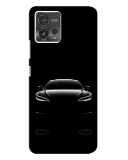 Чохол для Motorola MOTO G72 з картинкою «Силует Tesla Night»