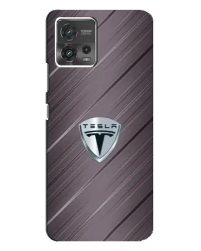 Чохол для Motorola MOTO G72 з картинкою «Металева текстура Tesla»