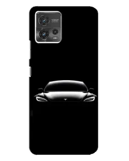 Чохол для Motorola MOTO G72 з картинкою «Фари Tesla Night»