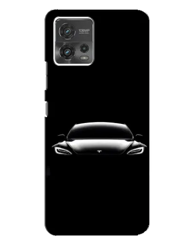 Чохол для Motorola MOTO G72 з картинкою «Фари Tesla Night»