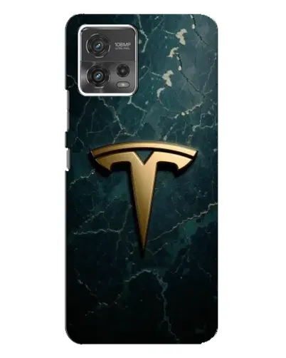 Чохол для Motorola MOTO G72 з картинкою «Мармурова Tesla Gold»