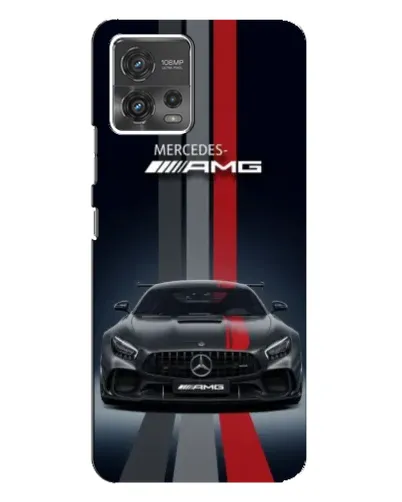 Чехол для Motorola MOTO G72 с картинкой «Mercedes — белый карбон»