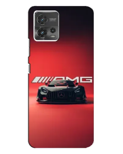 Чехол для Motorola MOTO G72 с картинкой «Mercedes AMG — красная линия»
