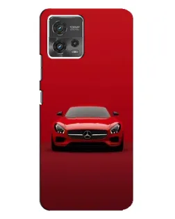 Чехол для Motorola MOTO G72 с картинкой «Красный Mercedes AMG»