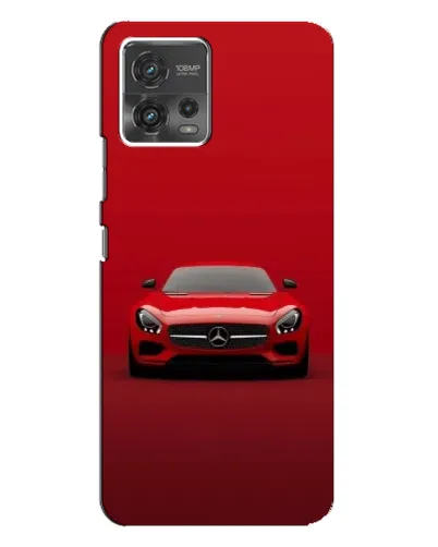 Чехол для Motorola MOTO G72 с картинкой «Красный Mercedes AMG»