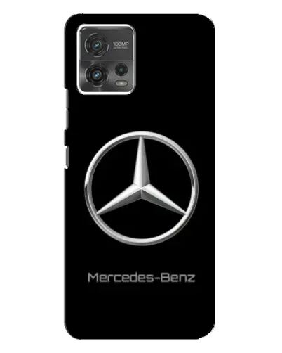 Чехол для Motorola MOTO G72 с картинкой «Mercedes Silver Logo»