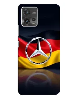 Чехол для Motorola MOTO G72 с картинкой «Mercedes — флаг Германии»