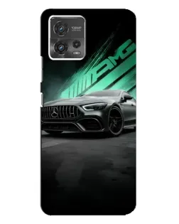 Чехол для Motorola MOTO G72 с картинкой «Темный Mercedes AMG»