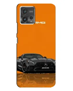 Чехол для Motorola MOTO G72 с картинкой «Оранжевый Mercedes AMG»