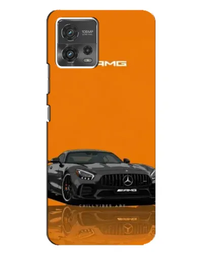 Чехол для Motorola MOTO G72 с картинкой «Оранжевый Mercedes AMG»