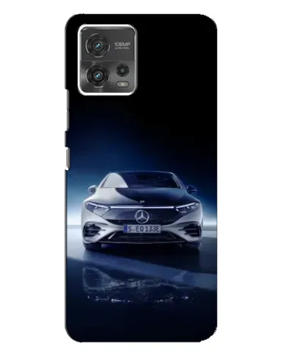 Чехол для Motorola MOTO G72 с картинкой «Ночной Mercedes EQ»