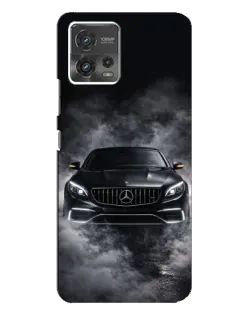 Чехол для Motorola MOTO G72 с картинкой «Mercedes в дыму»