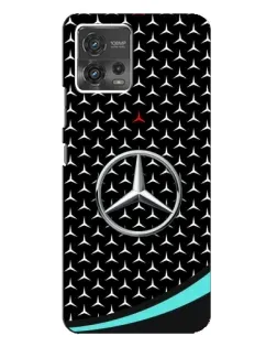 Чехол для Motorola MOTO G72 с картинкой «Mercedes — бирюзовый акцент»