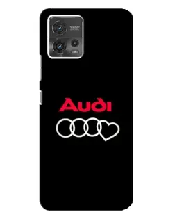 Чехол для Motorola MOTO G72 с картинкой «Логотип Audi Heart»