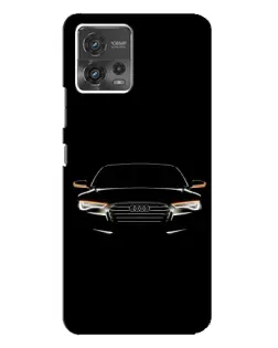 Чехол для Motorola MOTO G72 с картинкой «Audi — ночной контур»