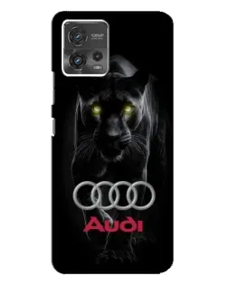 Чехол для Motorola MOTO G72 с картинкой «Пантера и Audi»