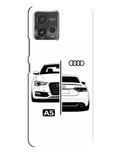 Чехол для Motorola MOTO G72 с картинкой «Audi — контрастный дизайн» Чехол для Motorola MOTO G72 с картинкой «Audi — контрастный дизайн»