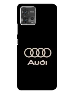 Чехол для Motorola MOTO G72 с картинкой «Audi — золотой логотип»
