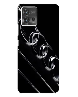 Чехол для Motorola MOTO G72 с картинкой «Audi — абстрактные кольца»
