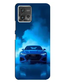 Чехол для Motorola MOTO G72 с картинкой «Audi — голубая энергия»