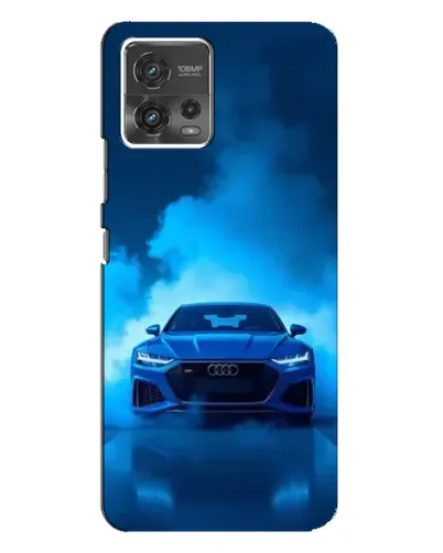 Чехол для Motorola MOTO G72 с картинкой «Audi — голубая энергия» Чехол для Motorola MOTO G72 с картинкой «Audi — голубая энергия»