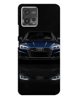 Чехол для Motorola MOTO G72 с картинкой «Audi — ночное отражение»