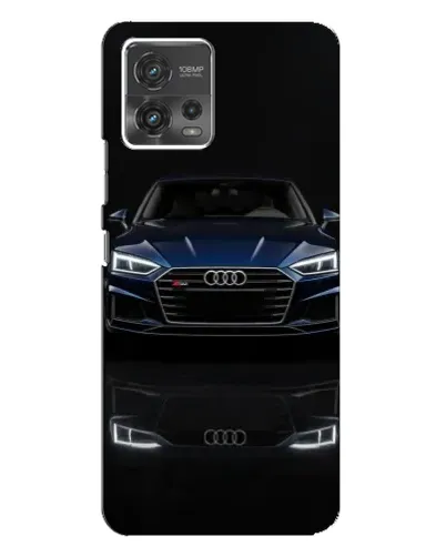 Чехол для Motorola MOTO G72 с картинкой «Audi — ночное отражение» Чехол для Motorola MOTO G72 с картинкой «Audi — ночное отражение»
