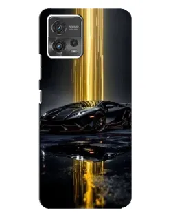 Чехол для Motorola MOTO G72 с картинкой «Ночной Lamborghini драйв»