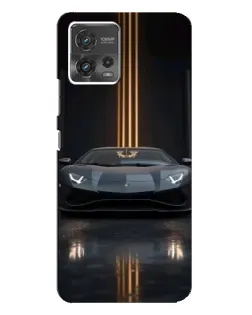 Чехол для Motorola MOTO G72 с картинкой «Lamborghini золотые линии»