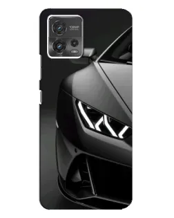Чехол для Motorola MOTO G72 с картинкой «Lamborghini фары детализация»