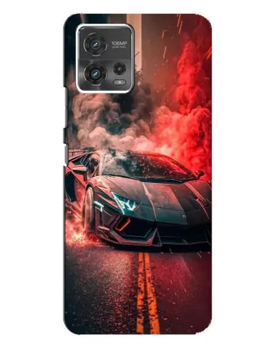 Чехол для Motorola MOTO G72 с картинкой «Lamborghini красный дым» Чехол для Motorola MOTO G72 с картинкой «Lamborghini красный дым»