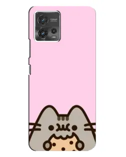 Чохол для Motorola MOTO G72 з картинкою «Pusheen та печиво» Чохол для Motorola MOTO G72 з картинкою «Pusheen та печиво»