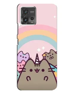 Чехол для Motorola MOTO G72 с картинкой «Единорог Pusheen»