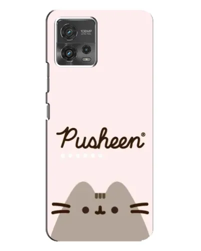Чехол для Motorola MOTO G72 с картинкой «Pusheen логотип» Чехол для Motorola MOTO G72 с картинкой «Pusheen логотип»