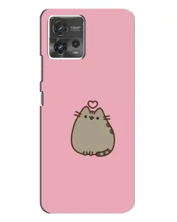 Чехол для Motorola MOTO G72 с картинкой «Pusheen сердце»