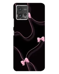 Чехол для Motorola MOTO G72 с картинкой «Розовые ленты»