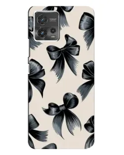Чехол для Motorola MOTO G72 с картинкой «Банты Coquette»