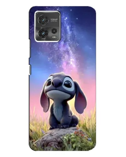 Чехол для Motorola MOTO G72 с картинкой «Стич на рассвете»