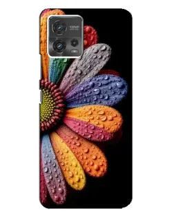 Чохол для Motorola MOTO G72 з картинкою «Райдужна квітка»