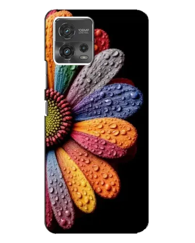 Чехол для Motorola MOTO G72 с картинкой «Радужный цветок» Чехол для Motorola MOTO G72 с картинкой «Радужный цветок»