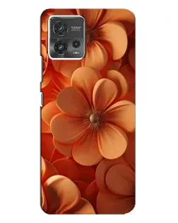 Чохол для Motorola MOTO G72 з картинкою «Помаранчева макро квітка»