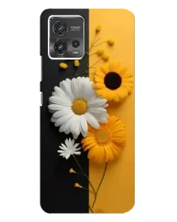 Чохол для Motorola MOTO G72 з картинкою «Соняшник та ромашка»