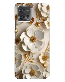 Чохол для Motorola MOTO G72 з картинкою «Білі паперові квіти»