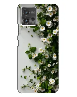 Чохол для Motorola MOTO G72 з картинкою «Гілка дрібних білих квітів»