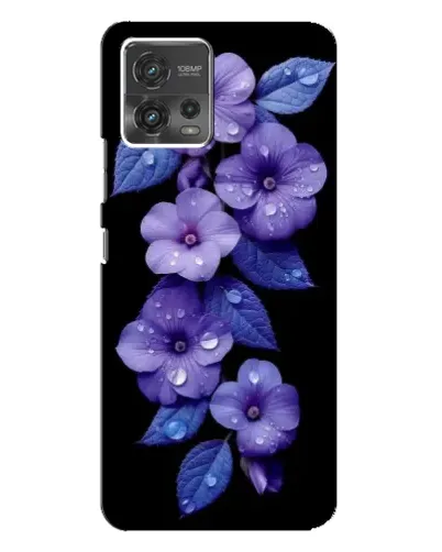 Чехол для Motorola MOTO G72 с картинкой «Фиолетовые цветы с росою» Чехол для Motorola MOTO G72 с картинкой «Фиолетовые цветы с росою»