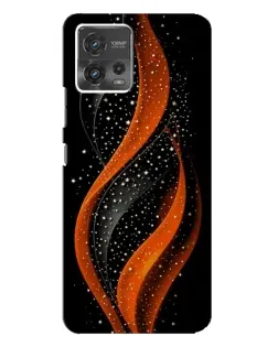 Чехол для Motorola MOTO G72 с картинкой «Огненная звездная волна»