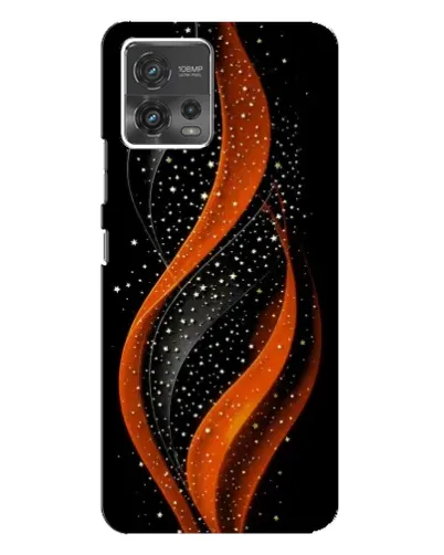 Чехол для Motorola MOTO G72 с картинкой «Огненная звездная волна»
